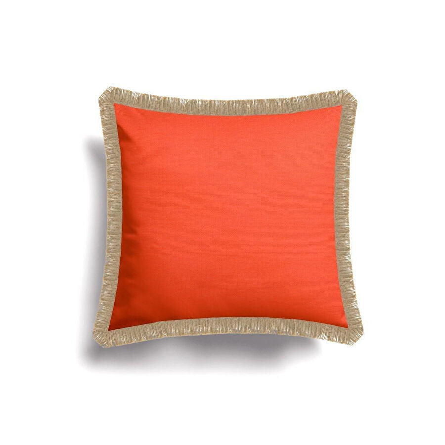 Soft White, Warm Red, Earthy Tone Pillow Cover